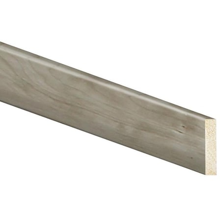 Baseboard Moulding, 8 Ft L, 212 In W, 12 In Thick, Square Edge Profile, Polystyrene